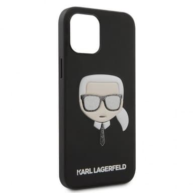 Karl Lagerfeld iPhone 12 Pro Max Cover Glitter Karl Sort | Elgiganten