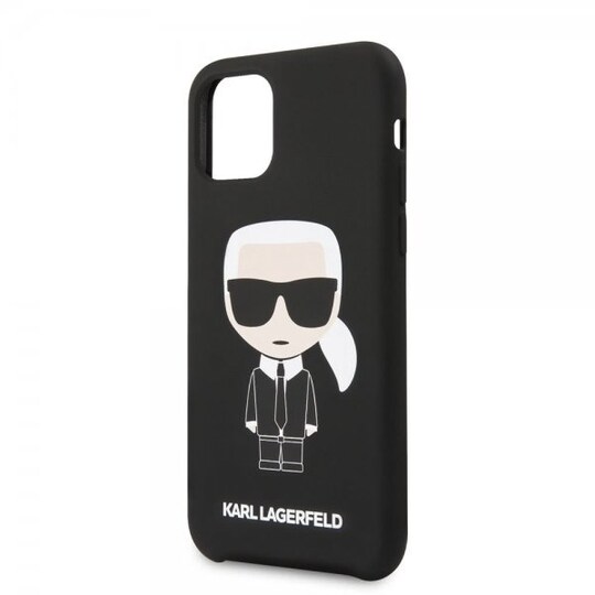 Karl Lagerfeld iPhone 11 Cover Iconic Silikoneei Cover Sort