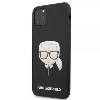 Karl Lagerfeld iPhone 11 Pro Max Cover Iconic Glitter Cover Instansad Sort