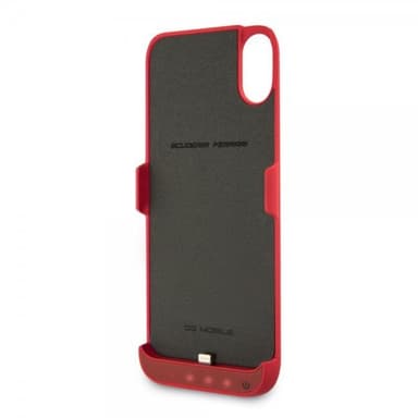 Ferrari iPhone X/Xs Skal med Batteri Hårdplast Power Cover Röd