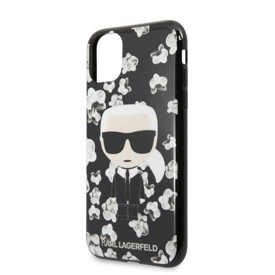Karl Lagerfeld iPhone 11 Pro Max Cover Flower Cover Sort