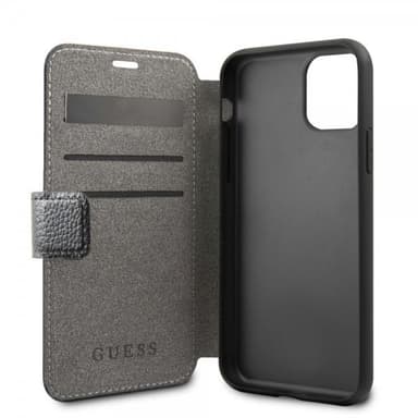 Guess iPhone 11 Pro Etui Lædertekstur Sort