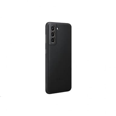 Samsung Original Galaxy S21 Cover Leather Cover Sort