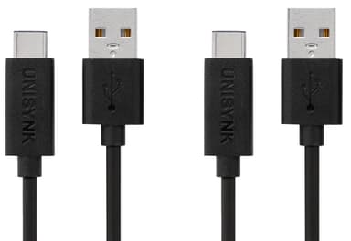 Unisynk USB-C 2.0 kabel - 2 stk