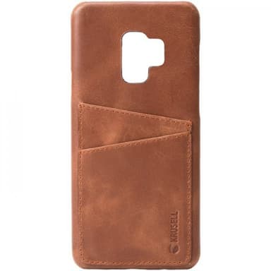 Krusell Sunne Kortholder Cover till Samsung Galaxy S9 Vintage Cognac