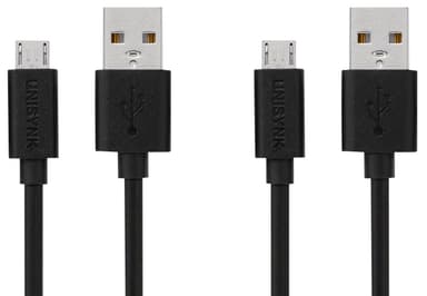 Unisynk Micro USB 2.0 kabel - 2 stk