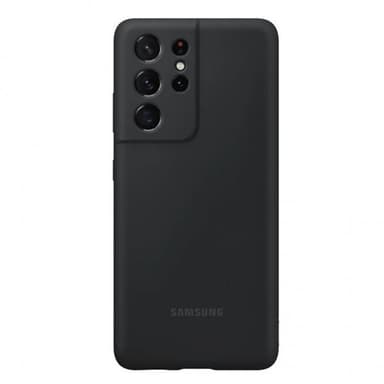 Samsung Original Galaxy S21 Ultra Cover Silicone Cover Sort
