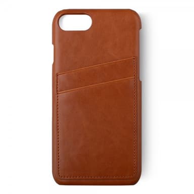 Key Premium Cover till iPhone 6/6s/7/8/SE Kortholder til to kort Brun