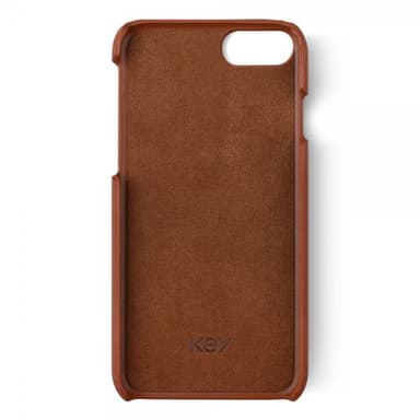 Key Premium Cover till iPhone 6/6s/7/8/SE Kortholder til to kort Brun