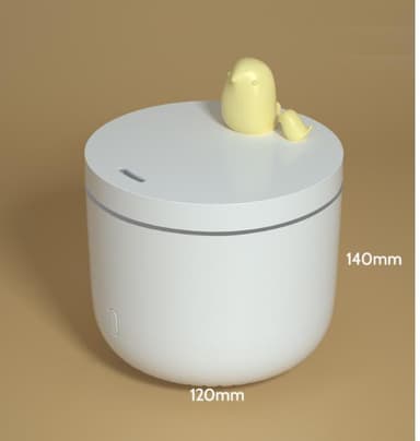 Essential Oil Diffuser og luftfugter Hvid