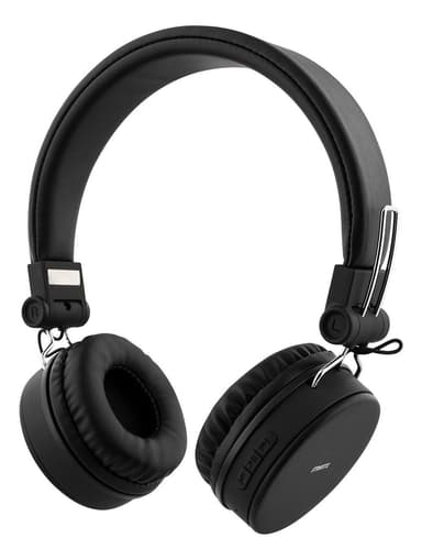 STREETZ Foldbart on-ear BT-headset, 3,5 mm, sort