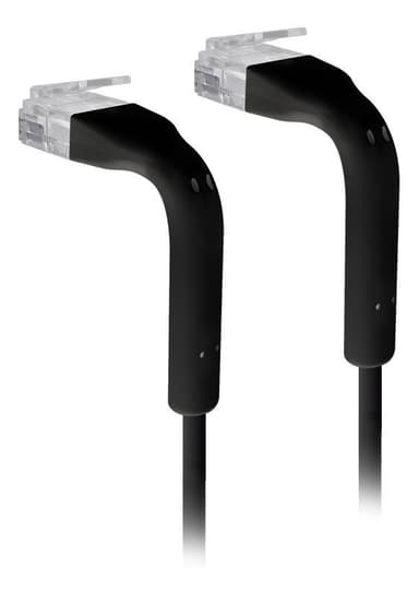 UniFi Ethernet Patch-kabel Bøjeligt startet RJ45 1m sort