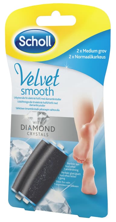 Scholl Velvet Smooth Diamond rullehovedrefills - medium