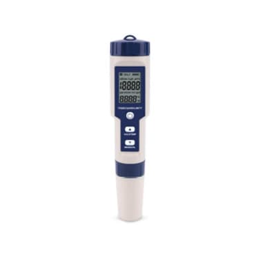 Digital IP67 pH-meter 5-i-1-funktion Blå / Hvid