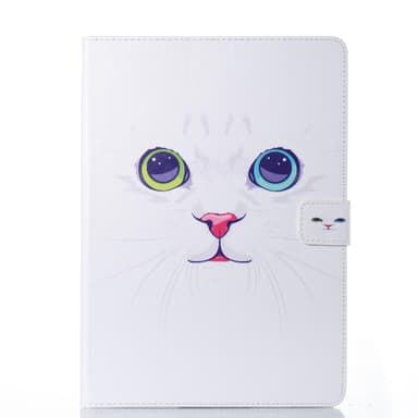iPad Air / 2 / 9,7 "etui Pink / White Cat-motiv
