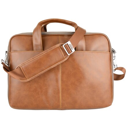 15.6" PU laptop bag - brown