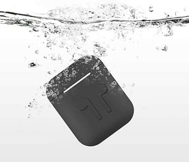 Taske til AirPods 1/2 med snor og skaller - Sort