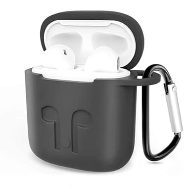Taske til AirPods 1/2 med snor og skaller - Sort