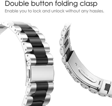 Garmin VivoActive 4 armbånd rustfrit stål Sort