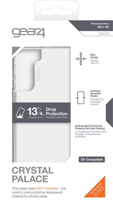 GEAR4 Crystal Palace Samsung Galaxy S21 Plus etui (gennemsigtigt)
