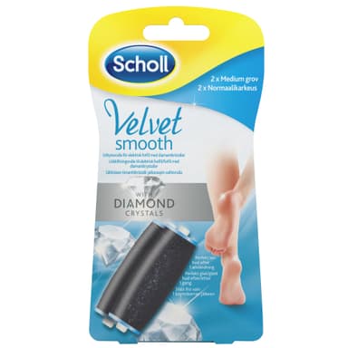 Scholl Velvet Smooth Diamond rullehovedrefills - medium