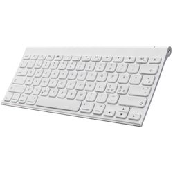 Sandstrøm kompakt Bluetooth tastatur - hvid