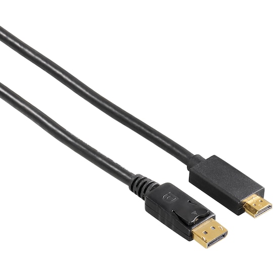 smidig Tal til følgeslutning HAMA DisplayPort-HDMI-kabel (1,5 m) | Elgiganten