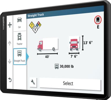 Garmin Dezl LGV1000 GPS til lastbil (sort)