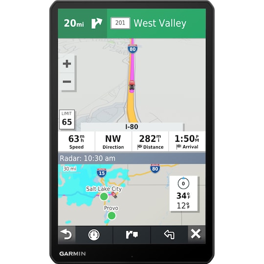 Garmin Dezl LGV1000 GPS til lastbil (sort)