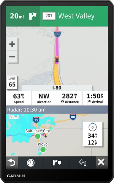 Garmin Dezl LGV1000 GPS til lastbil (sort)