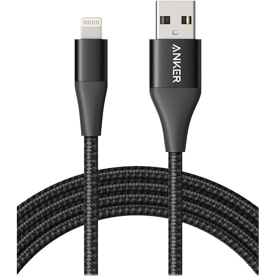 Anker PowerLine Plus USB-A til Lightning kabel 0,9 m (sort)
