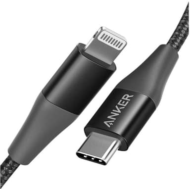 Anker PowerLine Plus USB-C til Lightning kabel 0,9 meter (sort)