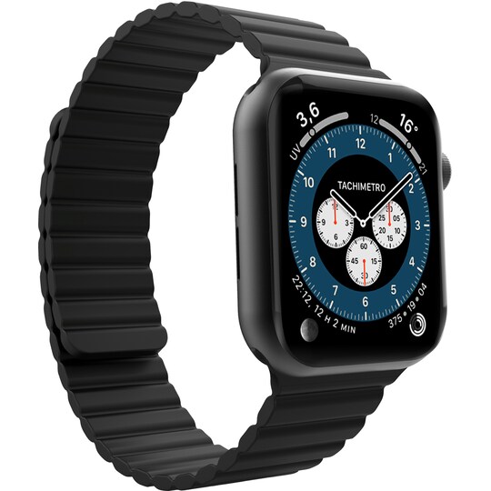 Puro Icon Link sportsrem i silikone til Apple Watch 38-41mm (sort)