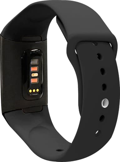 Puro Icon sportsrem i silikone til Fitbit Charge 4/3 (sort)