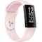 Puro Icon sportsrem i silikone til Fitbit Charge 4/3 (rose)