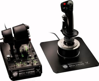 Thrustmaster Hotas Warthog PC gashåndtag og stick