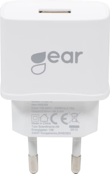 Gear 220V vægoplader 665089