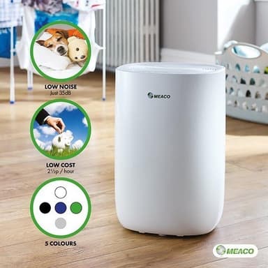 Meaco 10L ABC hvid affugter - 10 liter pr. dag, hygrostat, kompressor