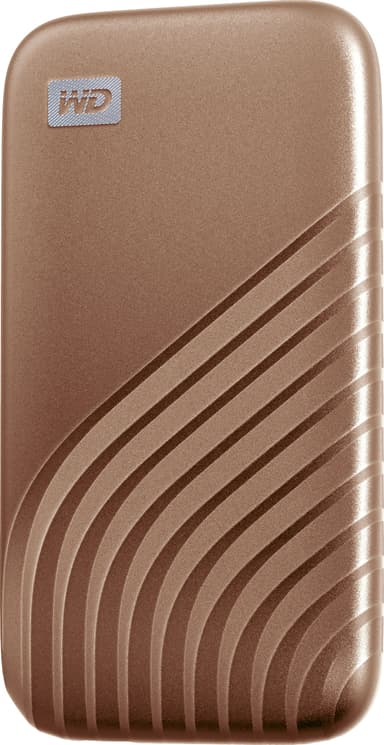 WD My Passport bærbar SSD 1 TB (gold rose)