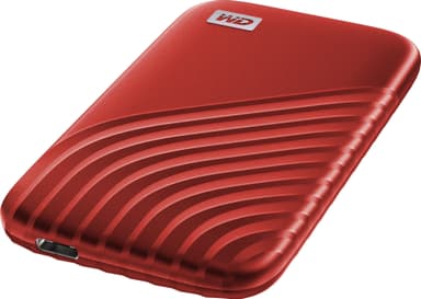 WD My Passport bærbar SSD 2 TB (rød)