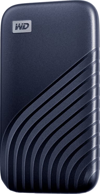 WD My Passport bærbar SSD 2 TB (midnight blue)