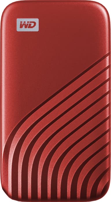WD My Passport bærbar SSD 2 TB (rød)