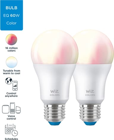 Wiz Connected Light LED-pære 60W A60 E27 RGB