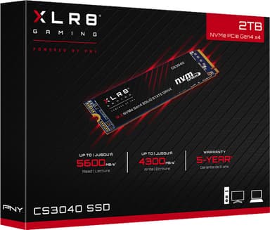 PNY CS3040 NVMe internt SSD (2TB)