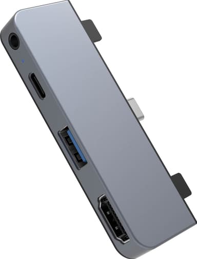 Hyper HyperDrive USB-C 4-in-1 dockingstation til iPad (space grey)