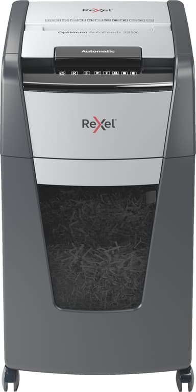 Rexel Optimum AutoFeed+ 225X tværskåret makulator