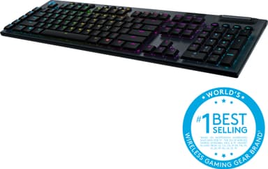 Logitech G915 Lightspeed trådløst gaming tastatur (GL Clicky switches)