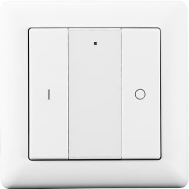 HeatIt Z-Push kontakt med 2 knapper (hvid)