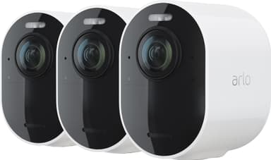 Arlo Ultra 2 4K trådløst sikkerhedskamera (3-pack, hvid)