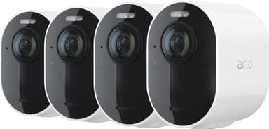 Arlo Ultra 2 4K trådløst sikkerhedskamera (4-pack, hvid)